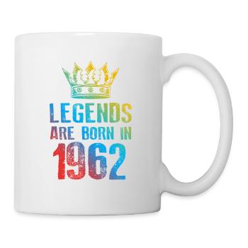 1962 legends born in - Tasse - Weiß - Rechts