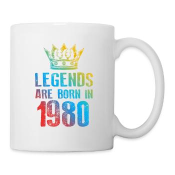 1980 Légendes nées en - Mug blanc - blanc - Droite