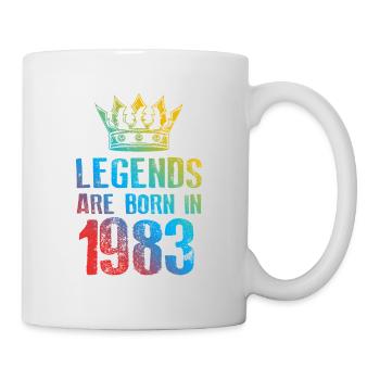 Légendes nées en 1983 - Mug blanc - blanc - Droite