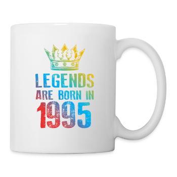 1995 legends born in - Tasse - Weiß - Rechts