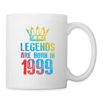 1999 legends born in - Tasse - Weiß - Rechts