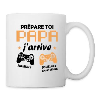 Prépare toi papa j'arrive annonce grossesse papa - Mug blanc - blanc - Droite