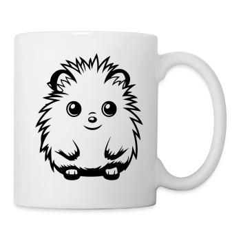 Igel Niedlich Süß Baby - Tasse - Weiß - Rechts