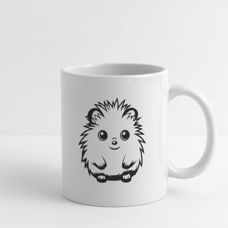 Hérisson Mignon Mignon Bébé Mug blanc