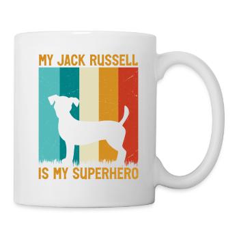 My Jack Russell is my Superhero - Tasse - Weiß - Rechts