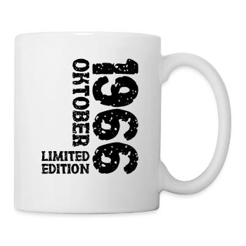 1966 Oktober Limited Edition 57. Geburtstag Deko - Tasse - Weiß - Rechts