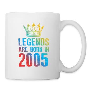 2005 legends born in - Tasse - Weiß - Rechts