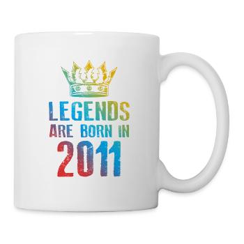 2011 Légendes nées en - Mug blanc - blanc - Droite