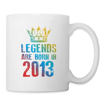 2013 legends born in - Tasse - Weiß - Rechts