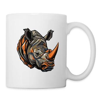 Rhinoceros Head - Mug - white - Right