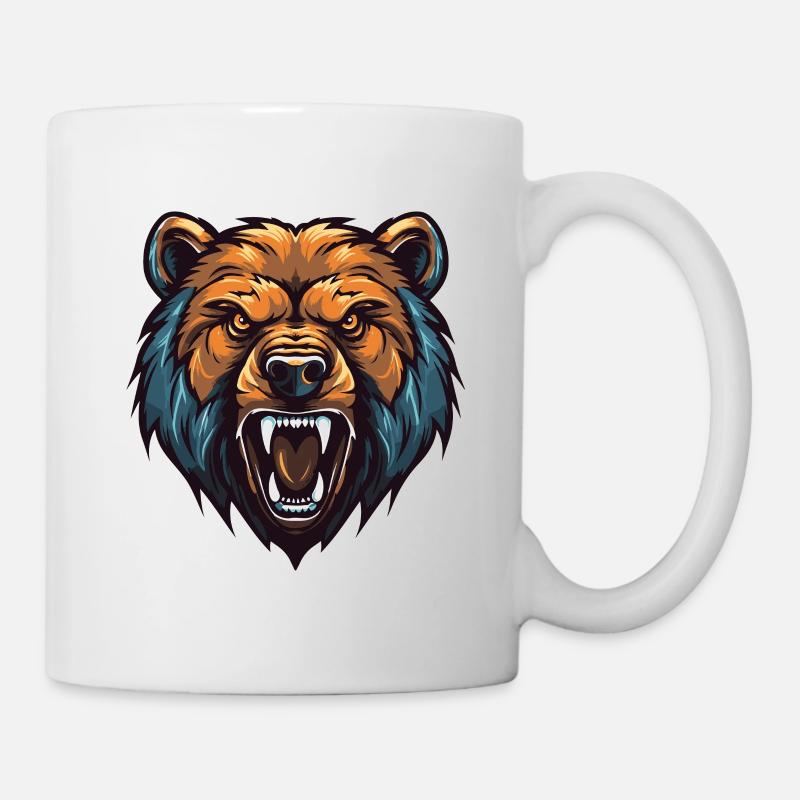 Tête d’ours - Mug blanc - blanc