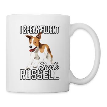 I speak fluent Jack Russell - Tasse - Weiß - Rechts