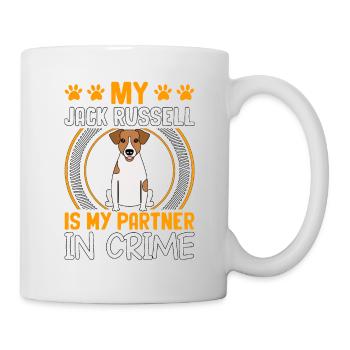 Mon Jack Russell est mon complice - Mug blanc - blanc - Droite