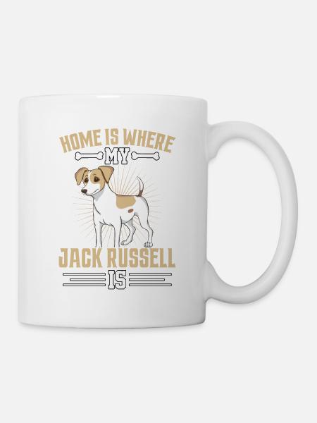 Home is where my Jack Russell is - Kop/krus - hvid