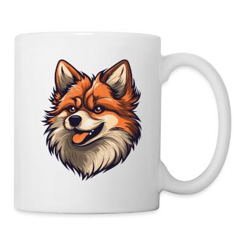 Pomeranian Dog Head - Mug - white - Right