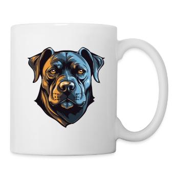 Staffordshire Bull Terrier Dog Head - Mug - white - Right