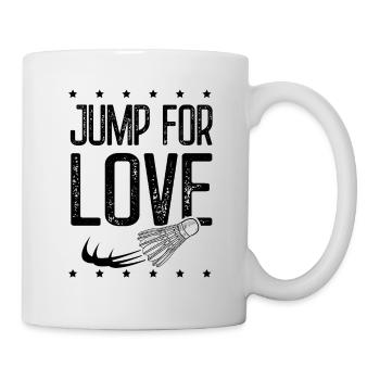 badminton liebe - Tasse - Weiß - Rechts