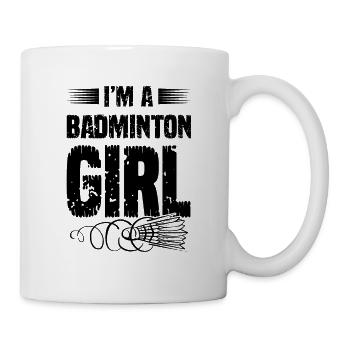 Badminton Fille - Mug blanc - blanc - Droite