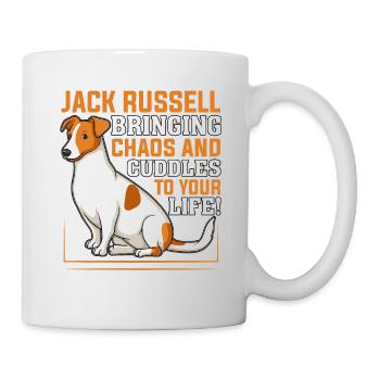 Jack Russell bringing chaos and cuddles to your - Mug - white - Right