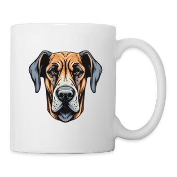 Great Dane Dog Head - Mug - white - Right