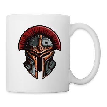Spartaner Helm Krieger Sparta - Tasse - Weiß - Rechts