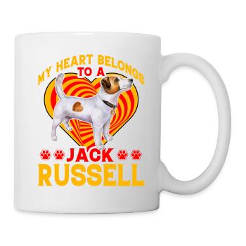 My Heart belongs to a Jack Russell - Tasse - Weiß - Rechts