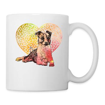 Jack Russell Terrier - Tasse - Weiß - Rechts