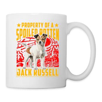 Property of a spoiled rotten Jack Russell - Mug - white - Right