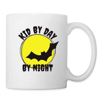 Kid by day - bat by night Kid likes bats - Mug - white - Right