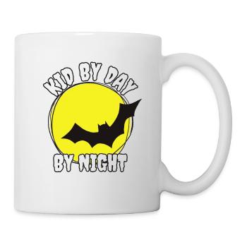Kid by day - bat by night Kid likes bats - Mug - white - Right
