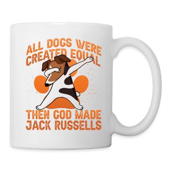 Tous les chiens ont été créés égaux alors dieu Jack Russell - Mug blanc - blanc - Droite