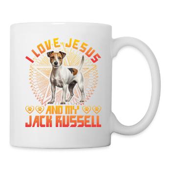 J’aime Jésus et mon Jack Russell - Mug blanc - blanc - Droite
