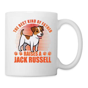 Le meilleur type de père élève un Jack Russell - Mug blanc - blanc - Droite