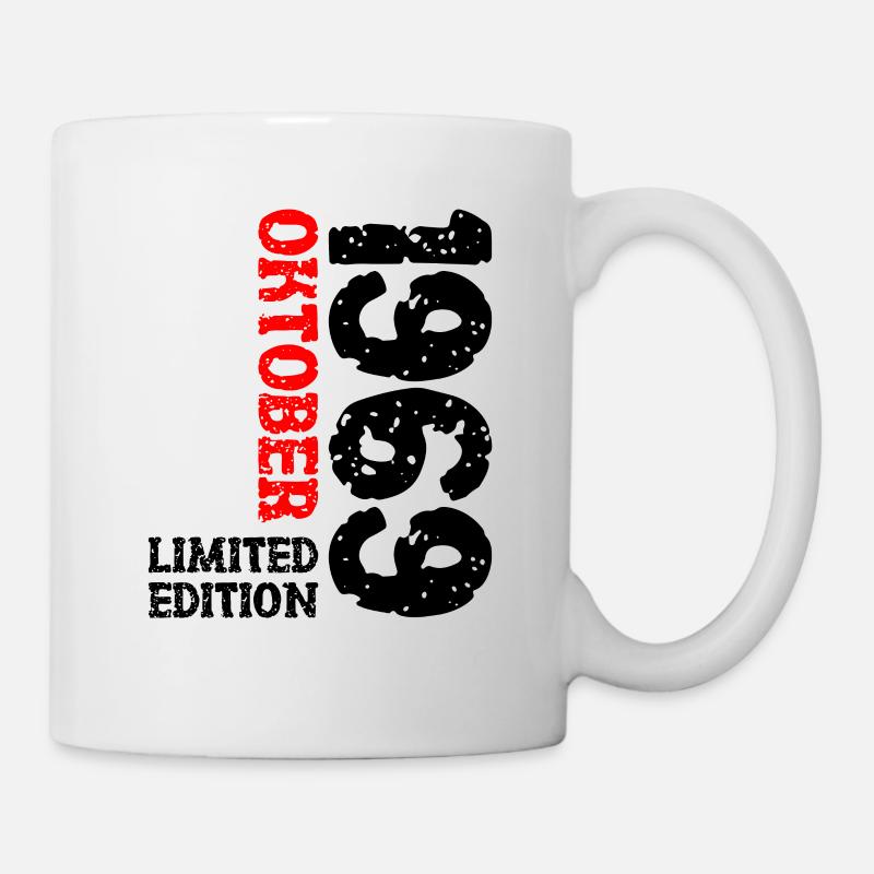 1969 Oktober Limited Edition 54. Geburtstag Deko - Tasse - Weiß