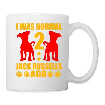 J’étais normal il y a 2 Jack Russell - Mug blanc - blanc - Droite