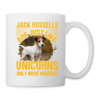 Jack Russells are just like unicorns only more - Mug - white - Right