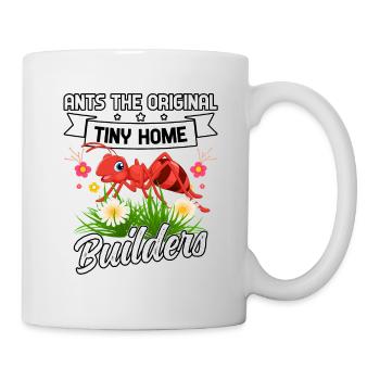 Les fourmis, les premiers constructeurs de petites maisons - Mug blanc - blanc - Droite