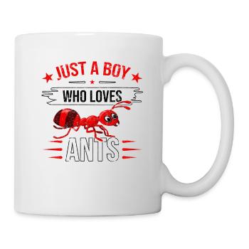 Juste un garçon qui aime les fourmis - Mug blanc - blanc - Droite
