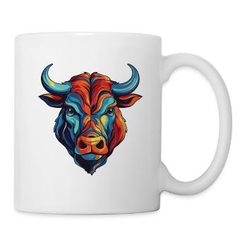 Bull Head Taurus - Mug - white - Right