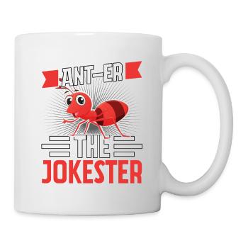 Ant-euh le farceur - Mug blanc - blanc - Droite