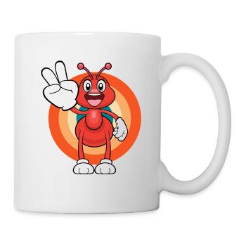 Fourmi Paix - Mug blanc - blanc - Droite