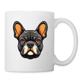 French Bulldog Dog Head - Mug - white - Right