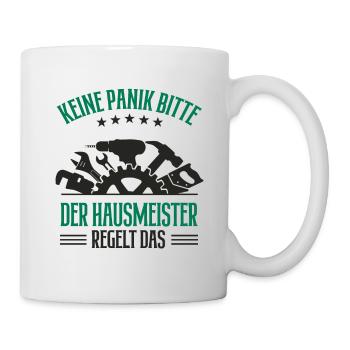 Bester Hausmeister Facility Manager Hausverwalter - Tasse - Weiß - Rechts