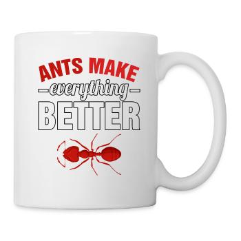 Ants make everything better - Mug - white - Right