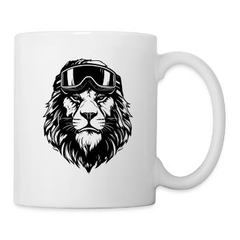 Ski Löwe - Tasse - Weiß - Rechts