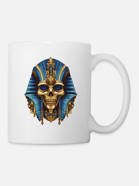 Pharao Totenkopf - Tasse - Weiß