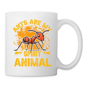 Ants are my spirit animal - Mug - white - Right