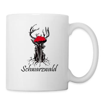 Schwarzwald Nature Love Design - Tasse - Weiß - Rechts