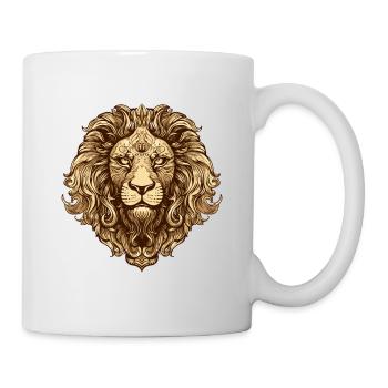 Lion, Head, Animal - Mug - white - Right