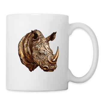 Rhinoceros Head Animal - Mug - white - Right